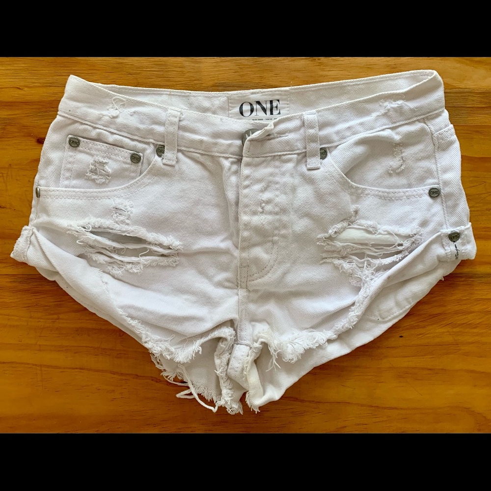 One Teaspoon Bandits, Relaxed Fit, 24, white